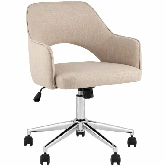 Кресло офисное Stool Group Кларк, рогожка, бежевый
