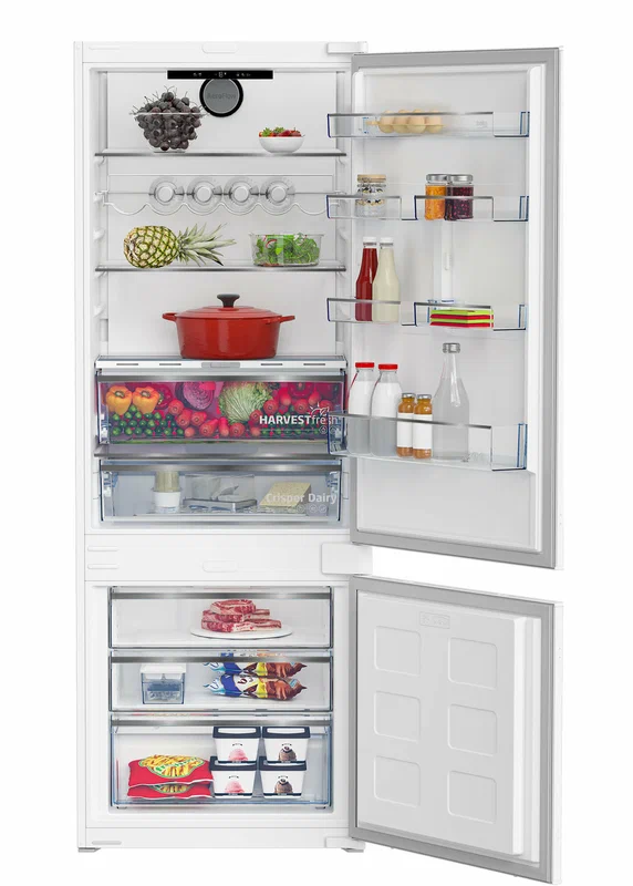 Встраиваемый холодильник BEKO BCNE400I35ZS, NoFrost, зона свежести, ширина 70 см