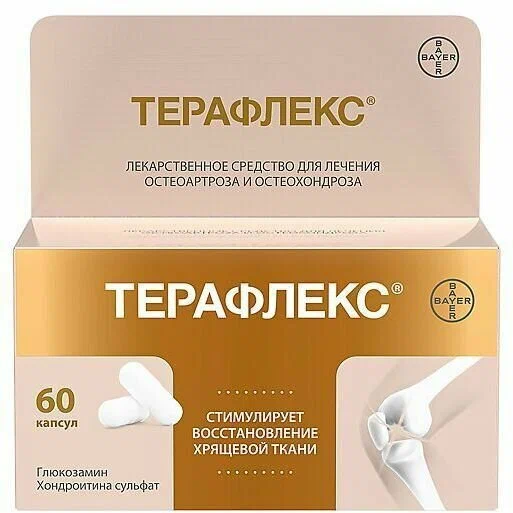 Терафлекс, капсулы 500 мг+400 мг, 60 шт.