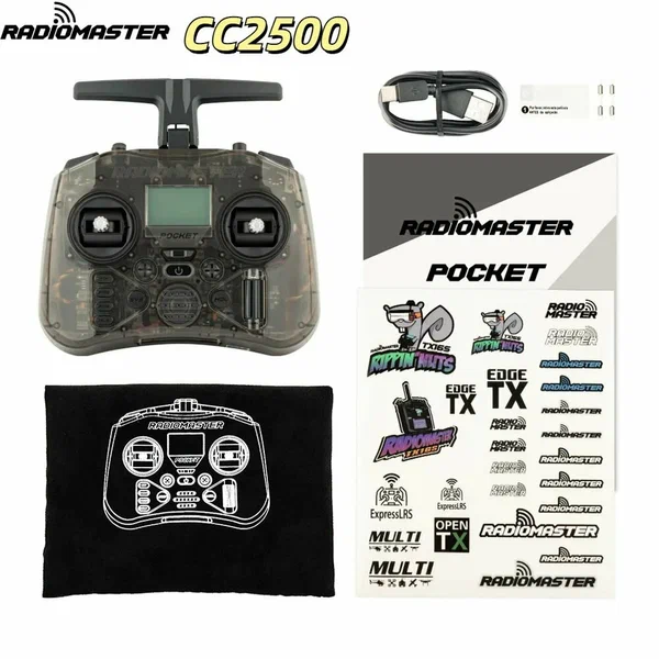 Пульт дистанционного управления для RC FP, RADIOMASTER Pocket Hall CC2500, черный