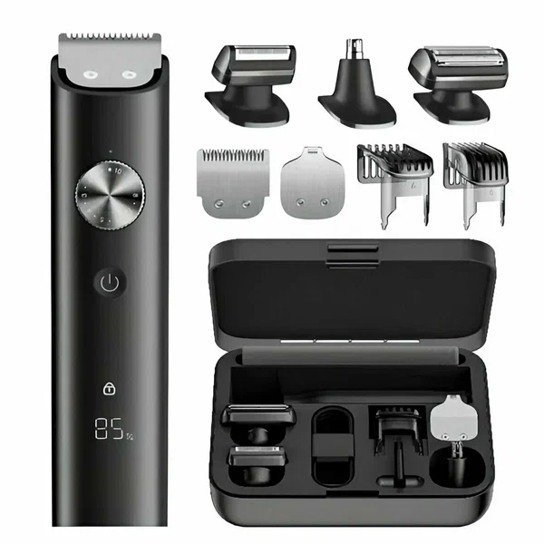 Xiaomi Машинка для стрижки волос мужская с насадками беспроводная, Grooming Kit Pro, черная