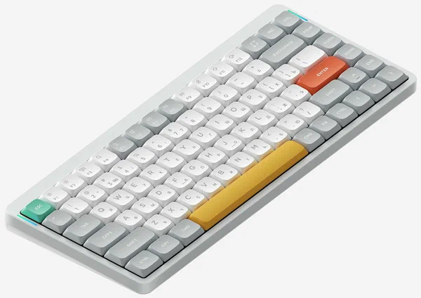 Беспроводная механическая клавиатура Nuphy QMK, AIR75v2, Ionic White, RGB, Hot Swap, Moss Switch (AIR75v2-IW-25)