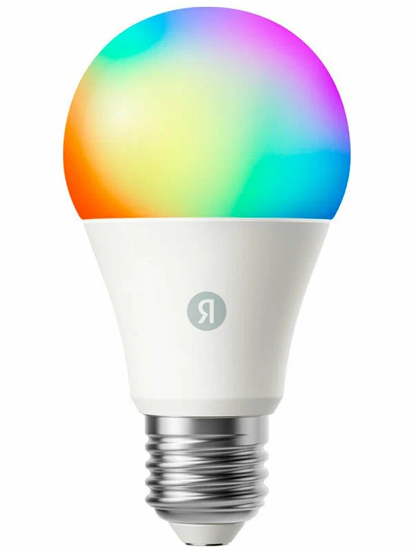 Умная лампочка Яндекс YNDX-00553, Е27, 1300 Лм, RGB, работает с Алисой, Matter over WiFi