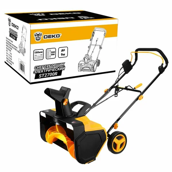 Снегоуборщик электрический DEKO ST2700R 58см 2700Вт 2 фары 083-4448