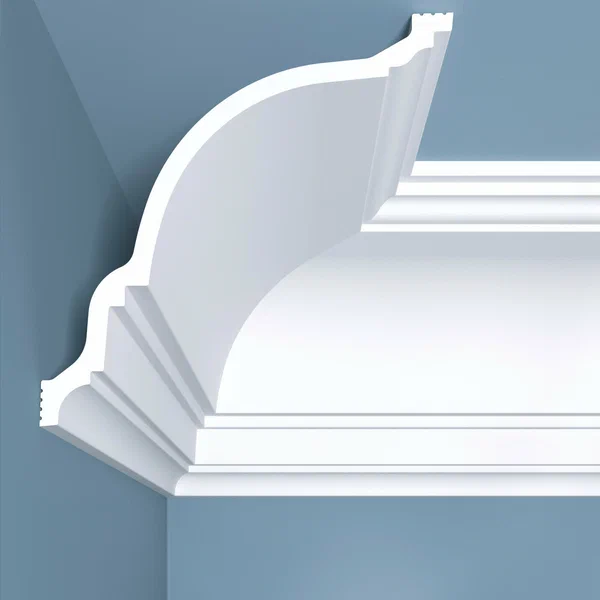 Карниз Bello Deco , потолочная галтель, К23 Полистирол, размер 2000*180*180 мм