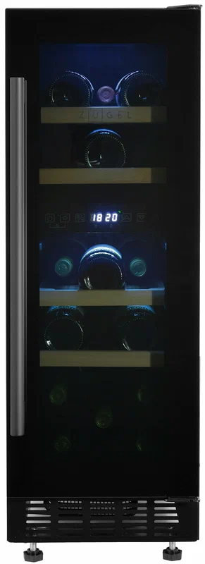 Встраиваемый винный шкаф Cellar Private CP017-2T, 2 камеры, 17 бут, серебристый