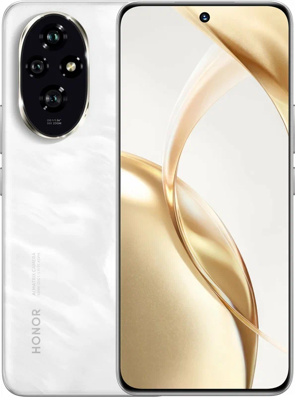 Смартфон HONOR 200 12/256 ГБ Global , Dual nano SIM , white (белый)