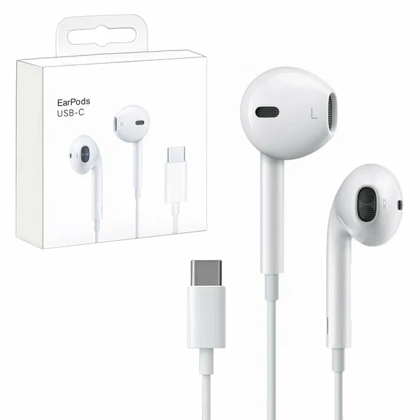 Наушники проводные / Гарнитура с микрофоном и регулировкой громкости, USB Type-C, белый