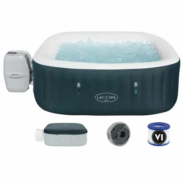 СПА-бассейн BESTWAY 6002U, 180x180x66 см. IBIZA ENERGYSENSE AIRJET 6
