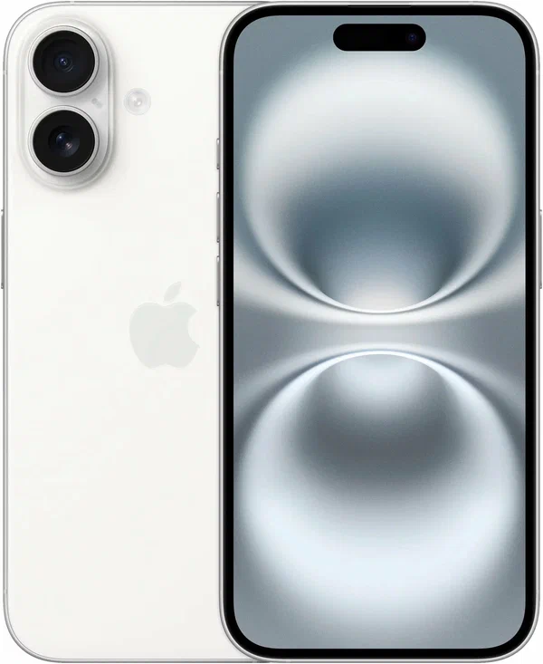 Смартфон Apple iPhone 16 512 ГБ, Dual nano SIM + eSIM, White (белый), (Для других стран) без RuStore/MAX
