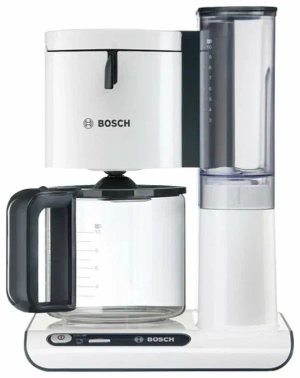 Капельная кофеварка Bosch TKA8011 ComfortLine, 1.25 л, белая, для молотого кофе, регулировка температуры