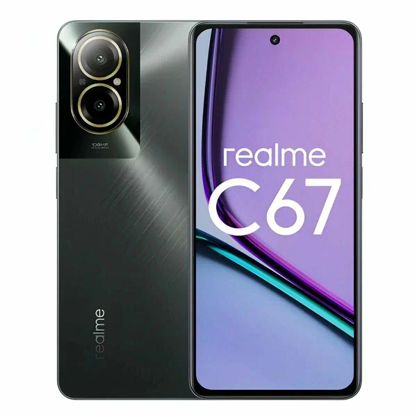 Смартфон realme C67 4G 8/256 ГБ RU, Dual nano SIM, черный камень