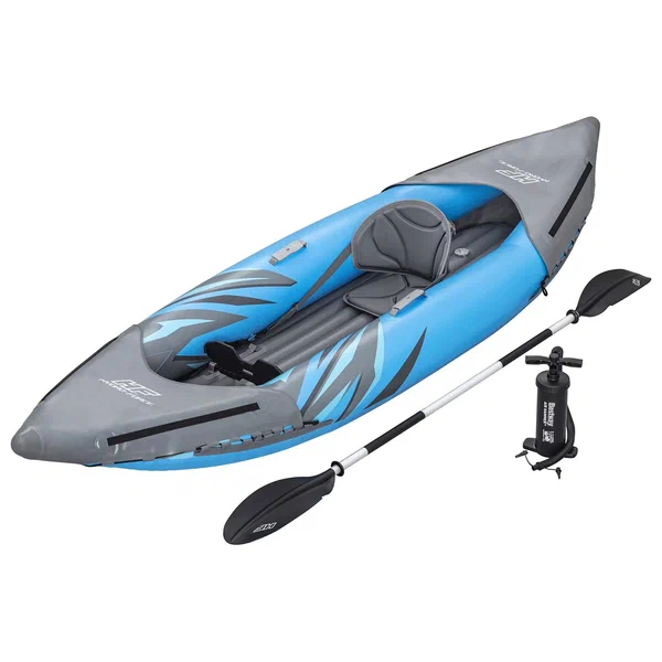 Bestway Байдарка Lite-Rapid X2 Kayak, 2 местная, вёсла 218 см, до 160 кг, 321 х 88 х 48 см, 65077 Bestway