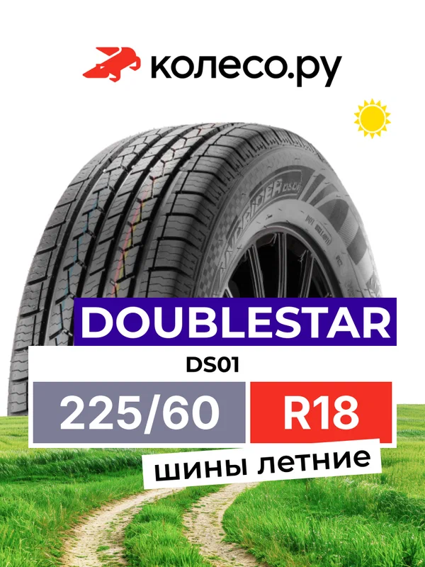 Шины летние ДаблСтар DS01 225/60 R18 100T нешипованная летняя резина
