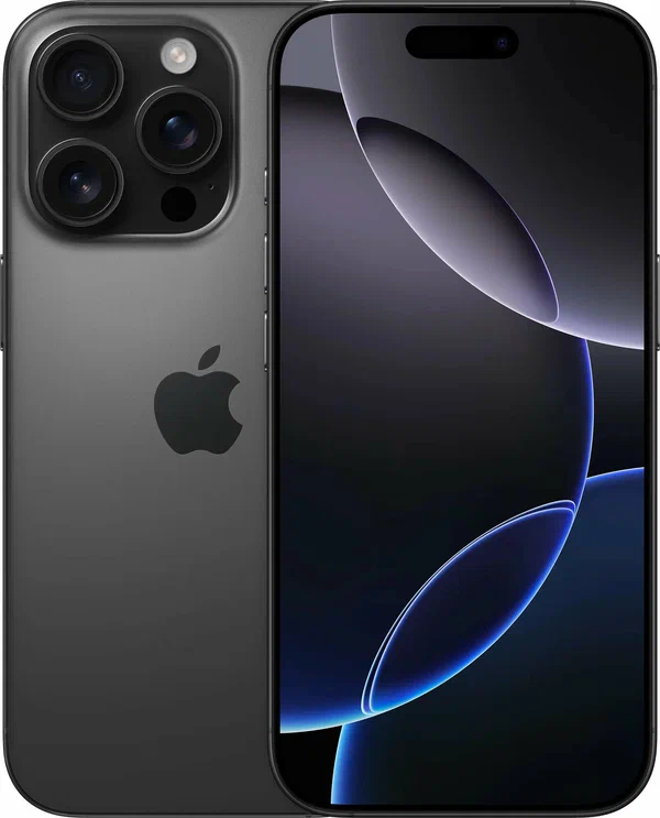 Смартфон Apple iPhone 16 Pro 128 ГБ, Dual: nano SIM + nano SIM, Black Titanium | Черный Титан