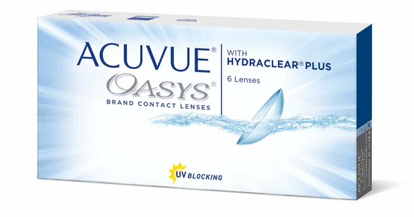 Контактные линзы Acuvue Oasys with HYDRACLEAR PLUS, 6шт, D -2.5 \ BC 8.4, диаметр 14 мм
