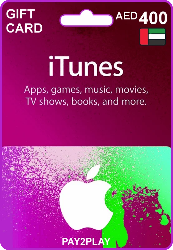 Подарочная карта Apple iTunes 400 AED / ОАЭ / Цифровой код, пополнение счета / iTunes Gift Card