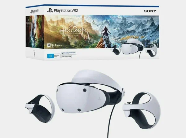 Шлем VR Sony PlayStation VR2, 120 Гц, с игрой Horizon Call of the mountain, белый
