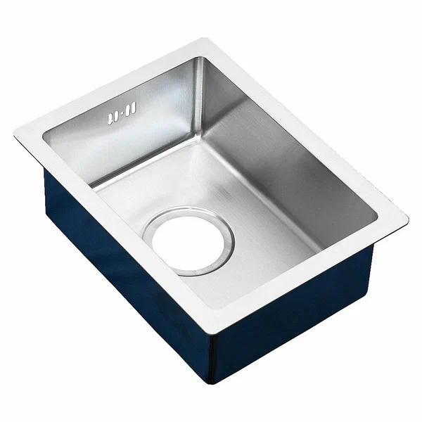 Мойка из нержавеющей стали MELANA R3040H ProfLine сатин, компактная чаша, 30х40 см, с сифоном и переливом