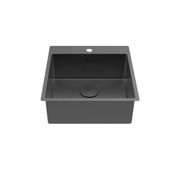 Кухонная мойка Lemark JANGA 540 прямоугольная из нержавеющей стали цвет: Графит