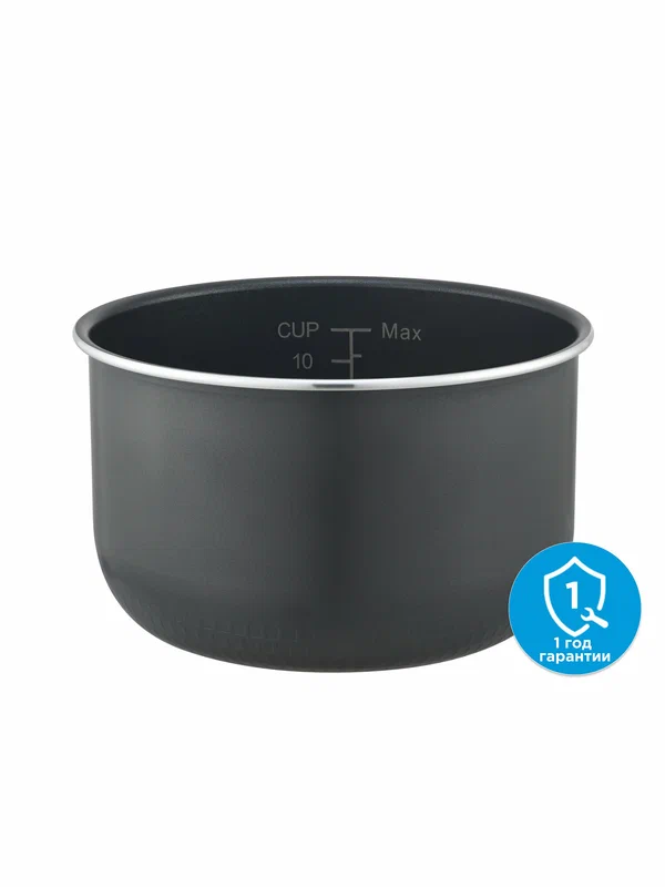 Чаша для мультиварки Midea MPC-6002, 5 литров, антипригарное покрытие, черный
