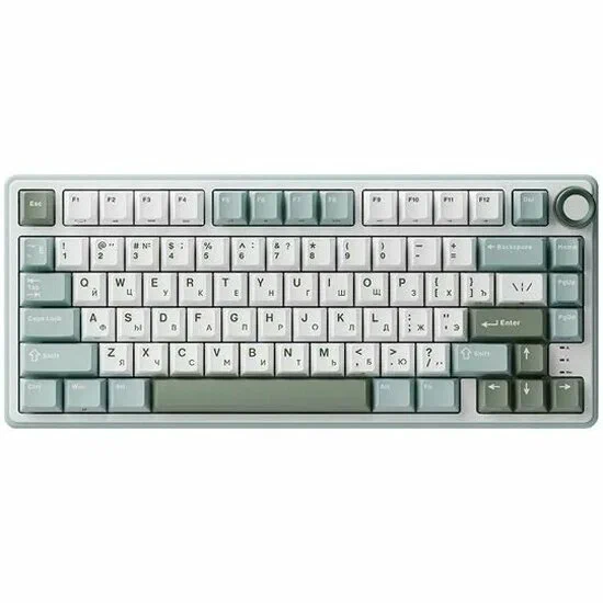 Клавиатура механическая Royal Kludge R75 Sky cyan (switch K silver) (6935280823916)