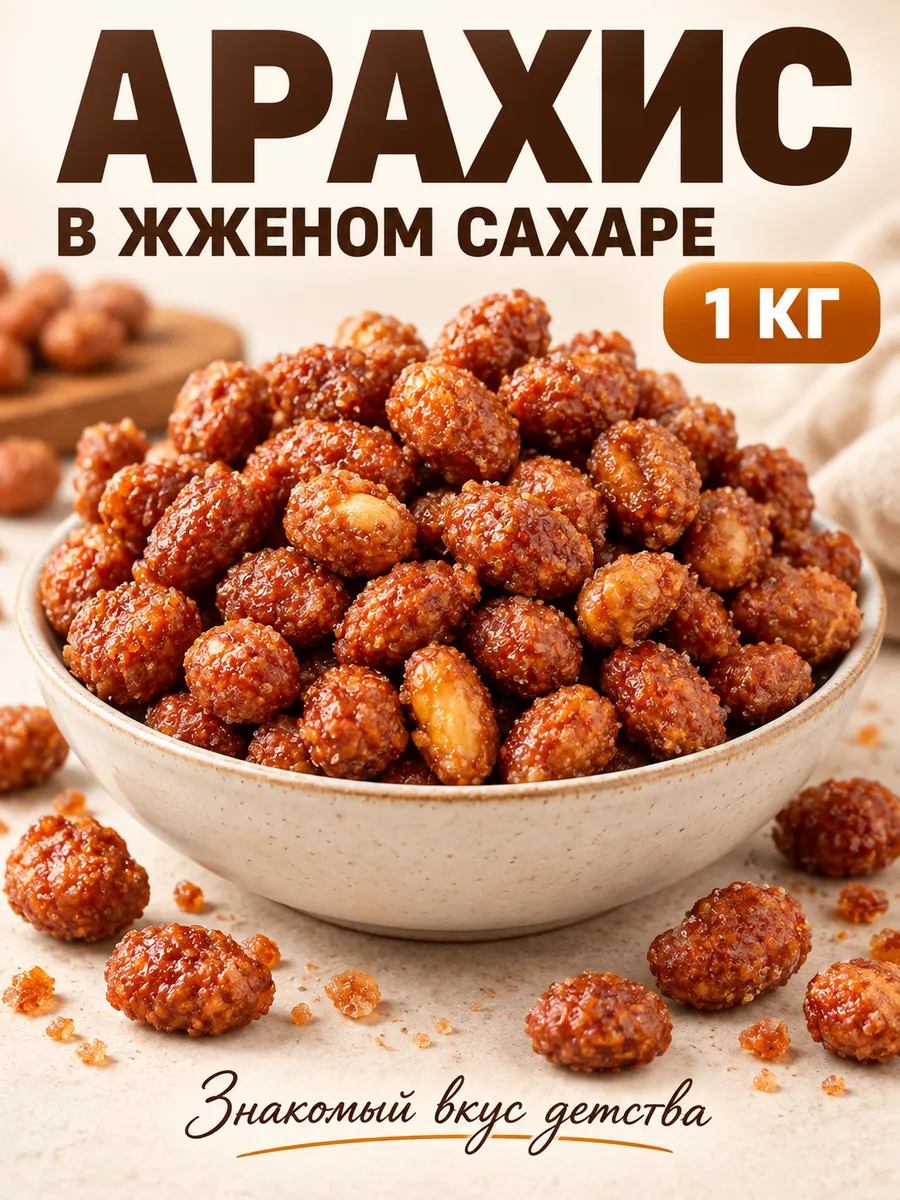 Арахис в жженом сахаре 1 кг NATURAL FRUT