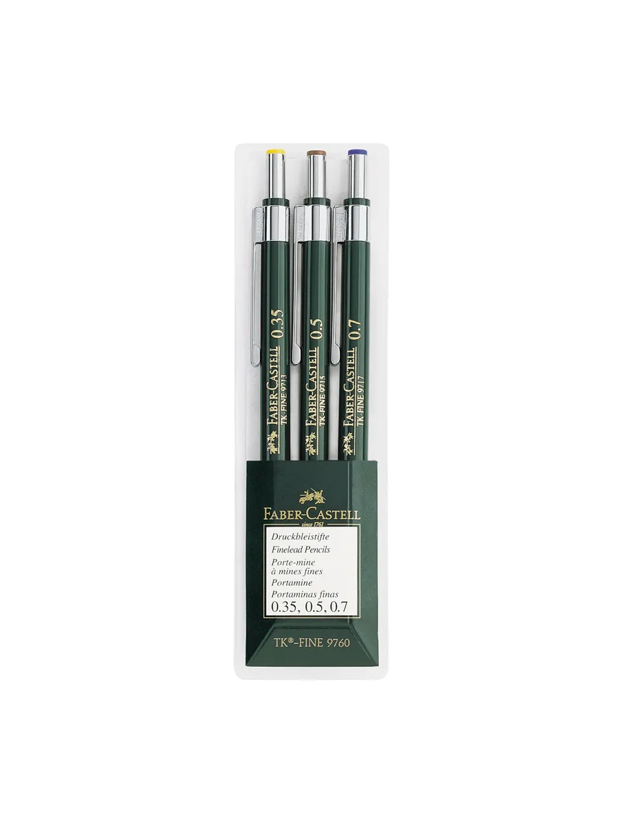Набор карандашей механических Faber-Castell "TK-Fine 97", H