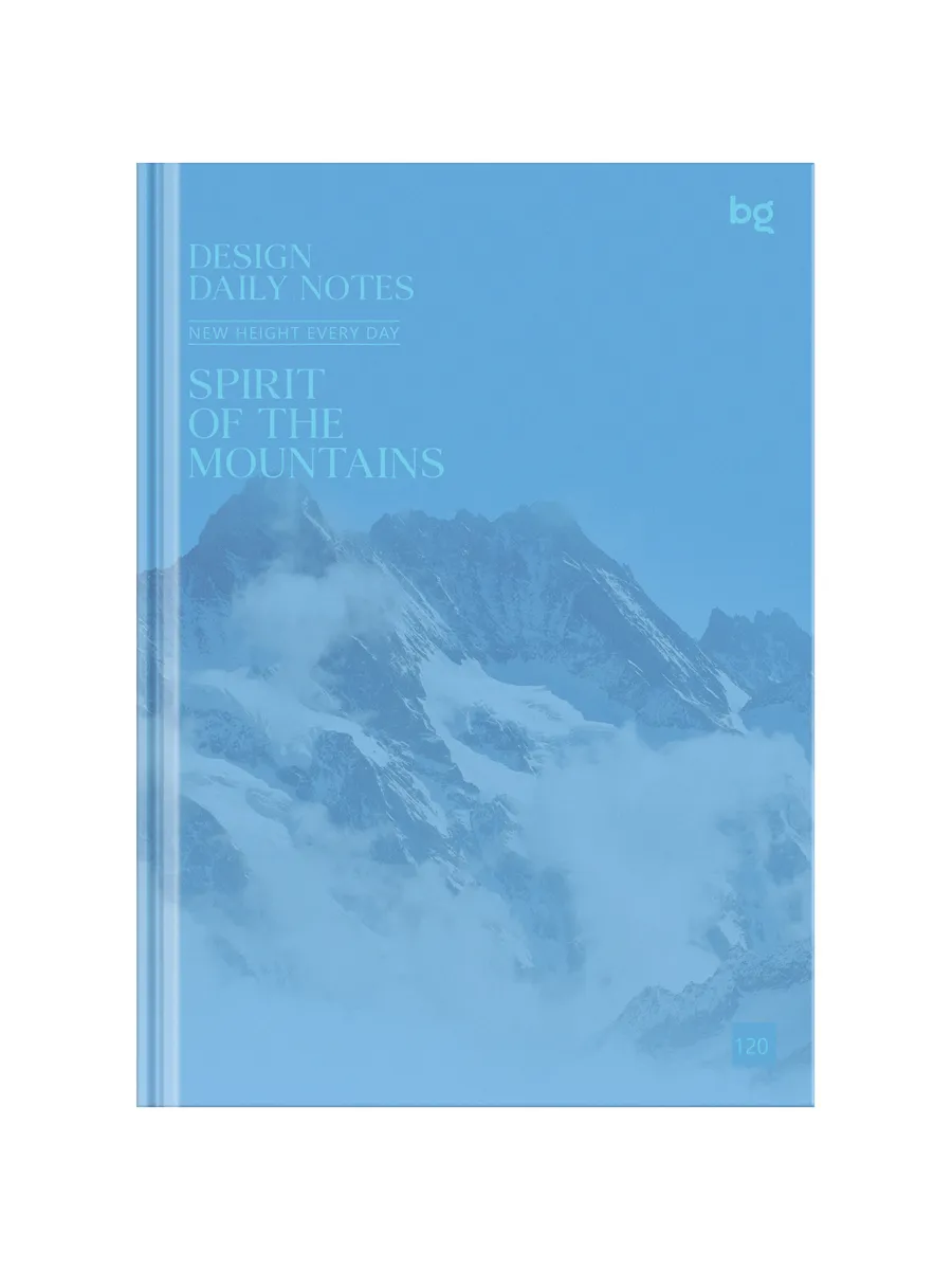 Бизнес-блокнот А5, 120л, евроформат, BG "Mountains", глянц