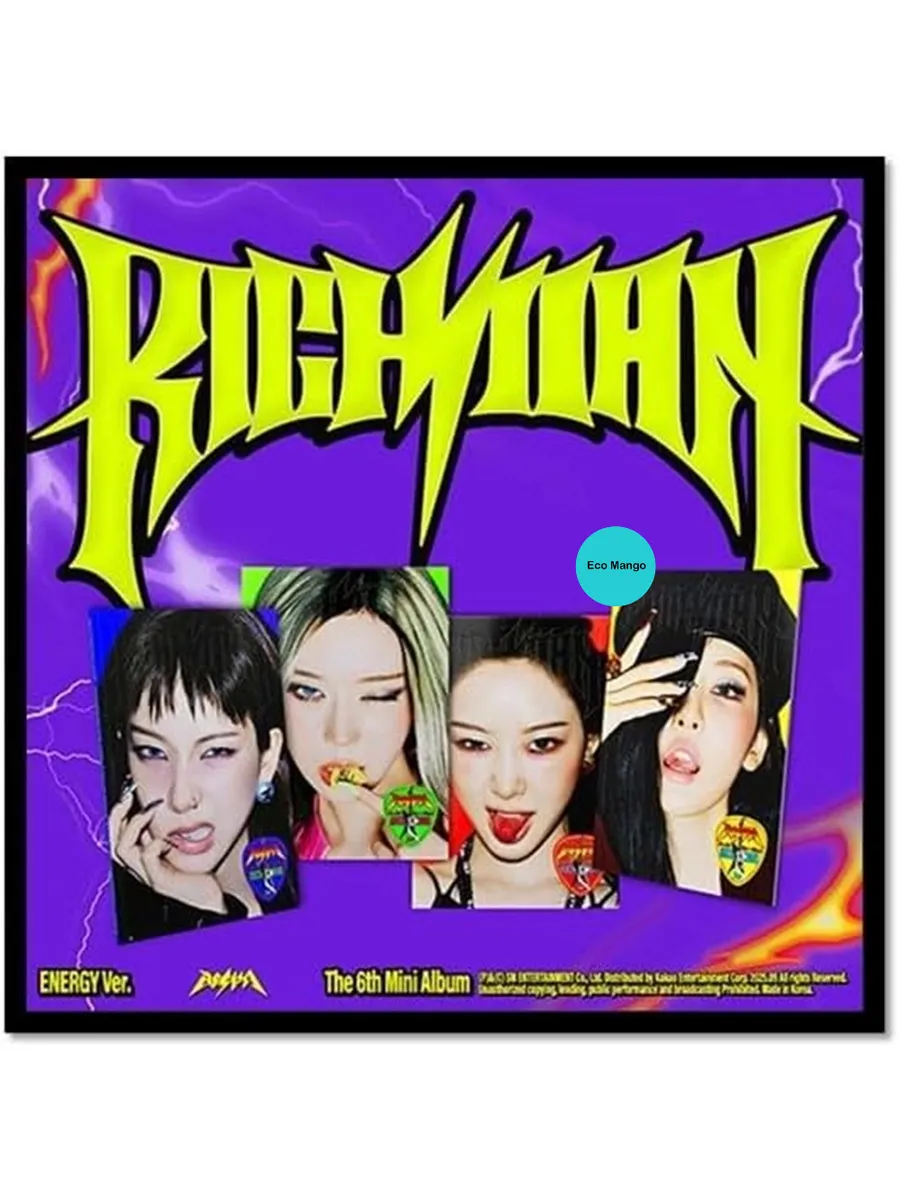 Альбом AESPA RICH MAN 6th Mini ENERGY(случайный)