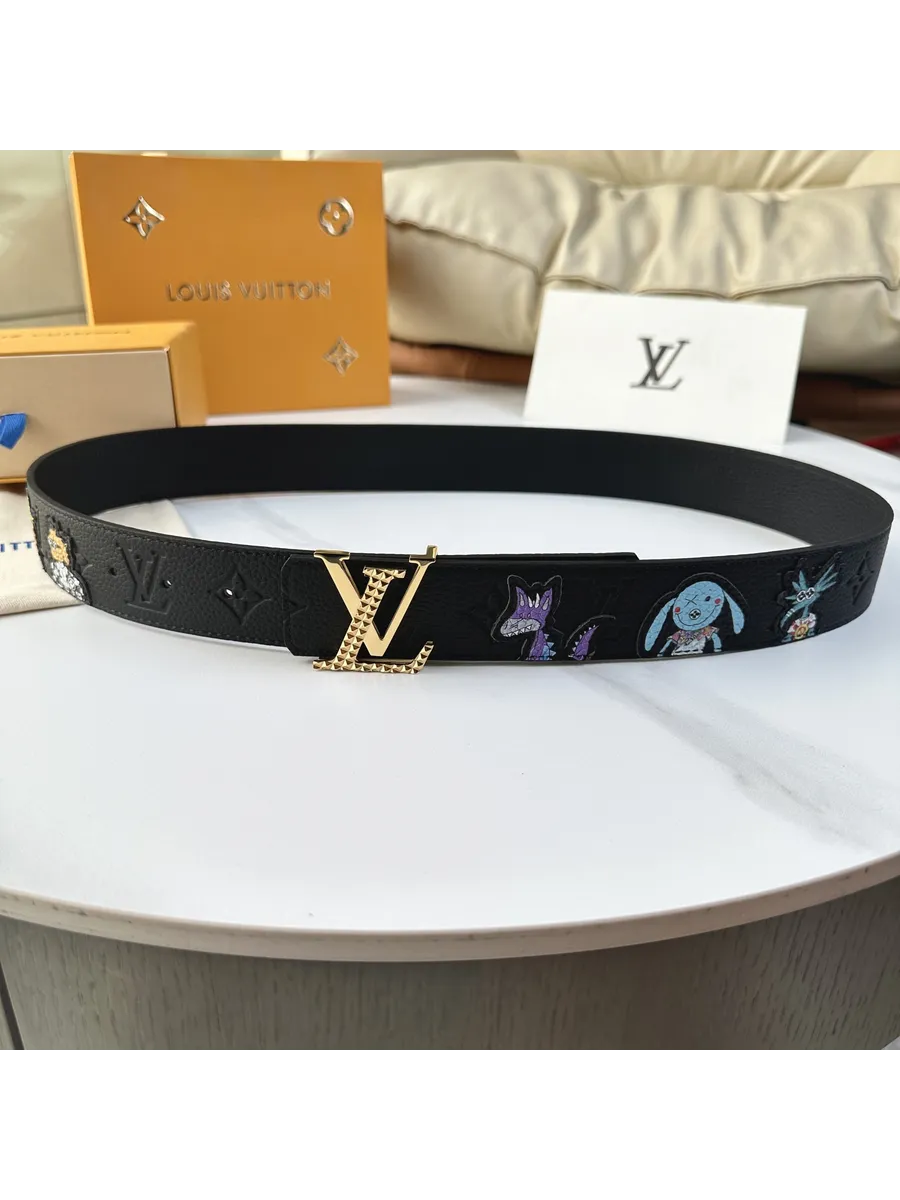 LV / Louis Vuitton Ремень кожаный на пояс,версаче