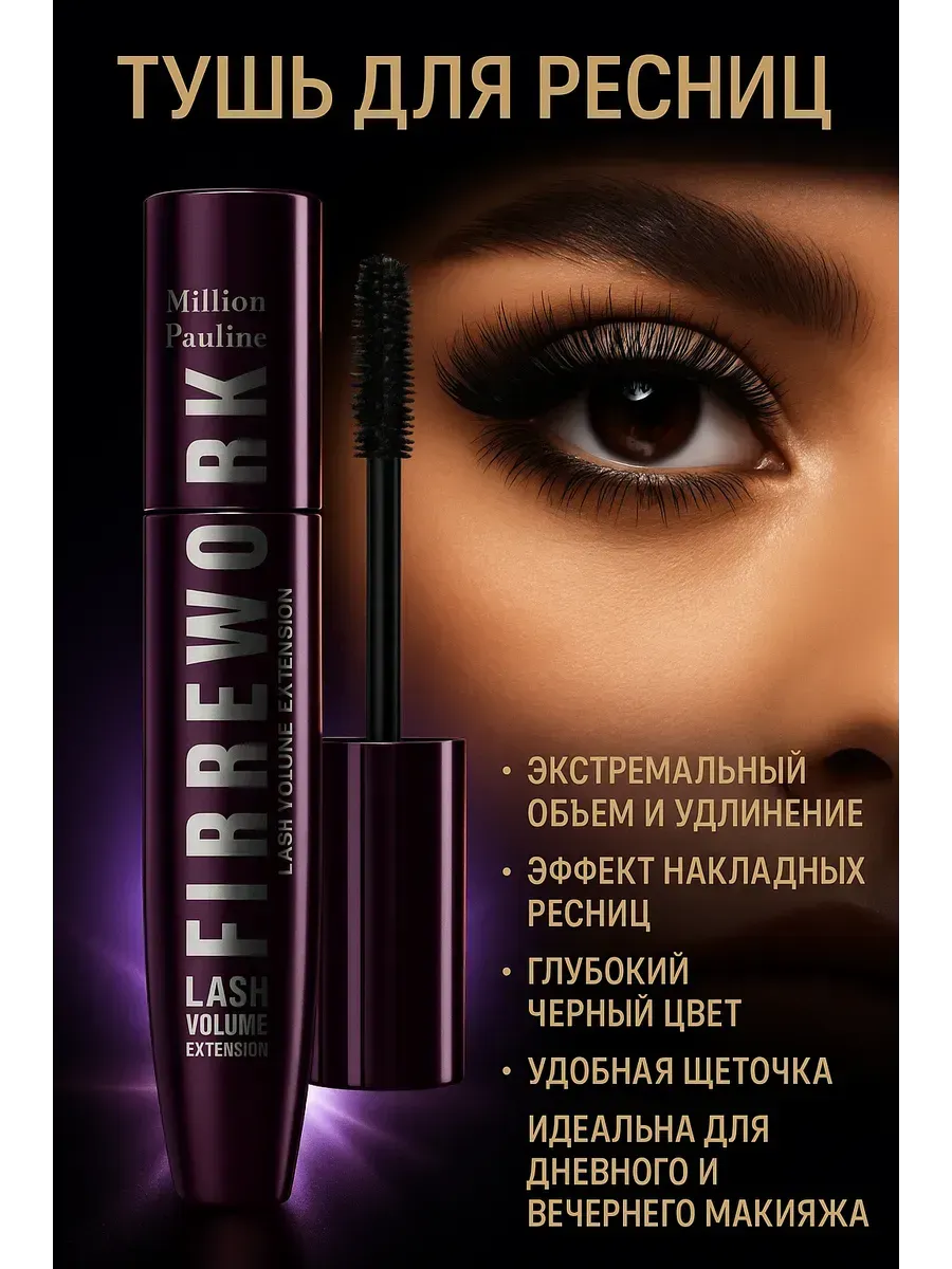 Беру!2 / Тушь черная, эффект накладных ресниц