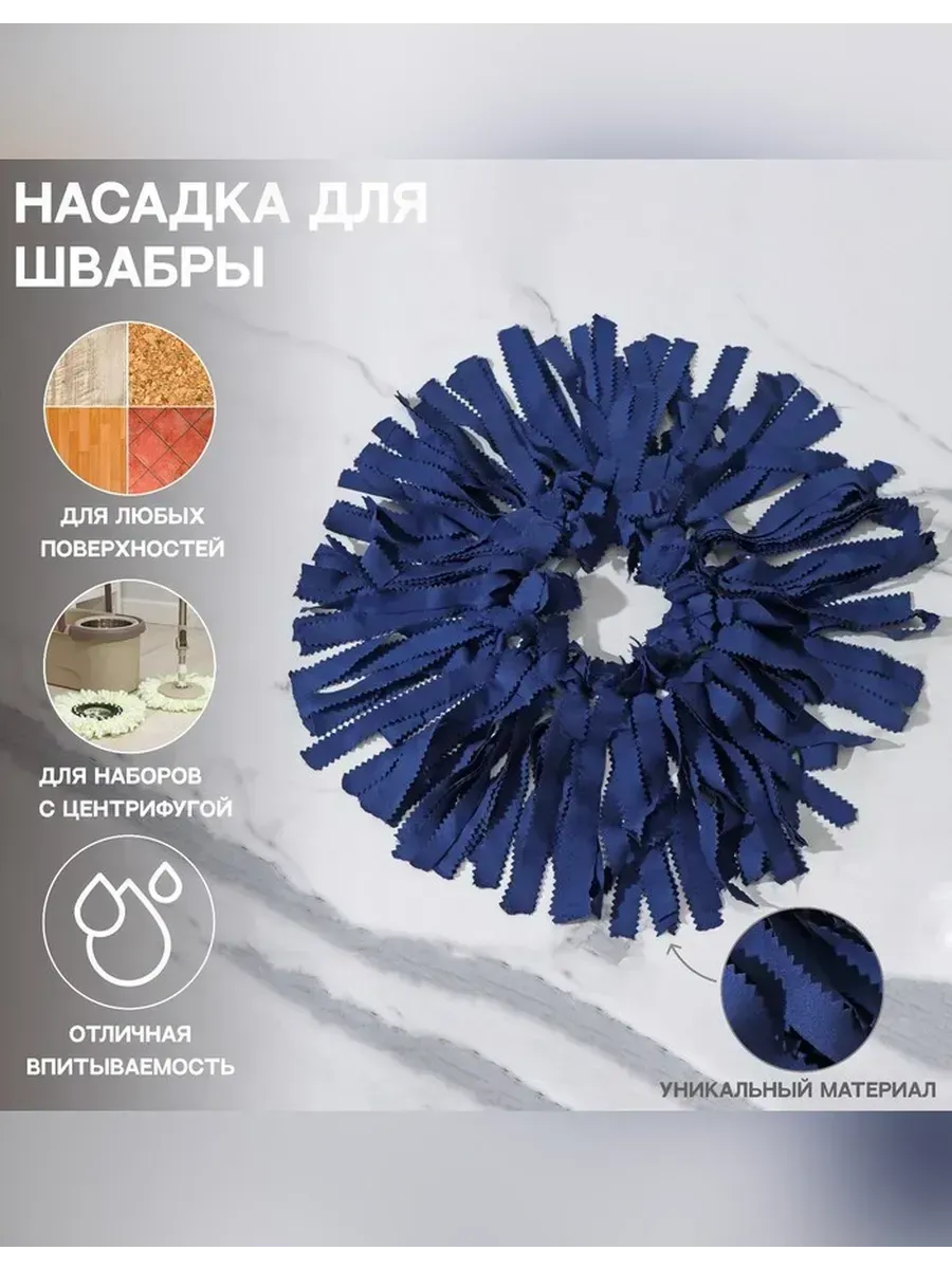 Нет бренда / Эффективная насадка для швабры с центрифугой