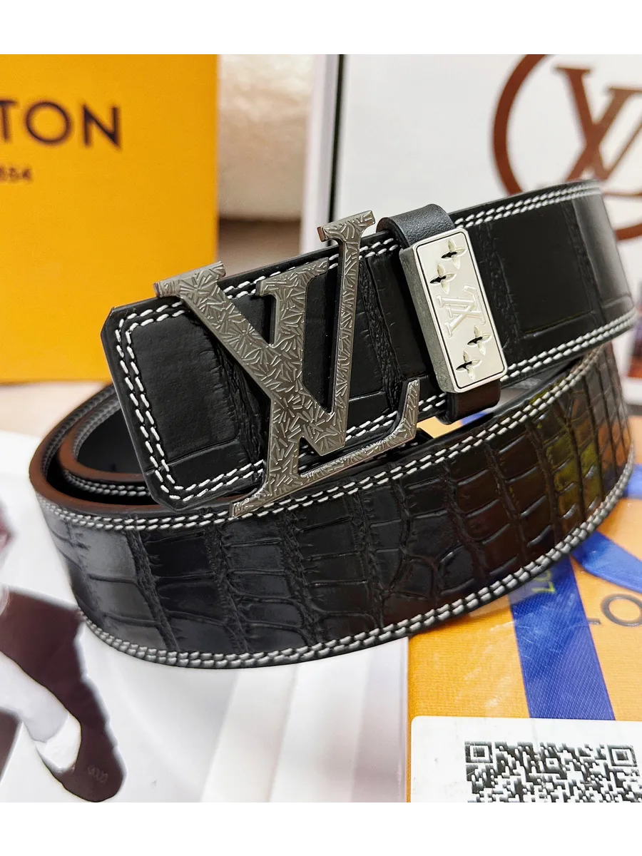 LV / Louis Vuitton Ремень кожаный на пояс,черный