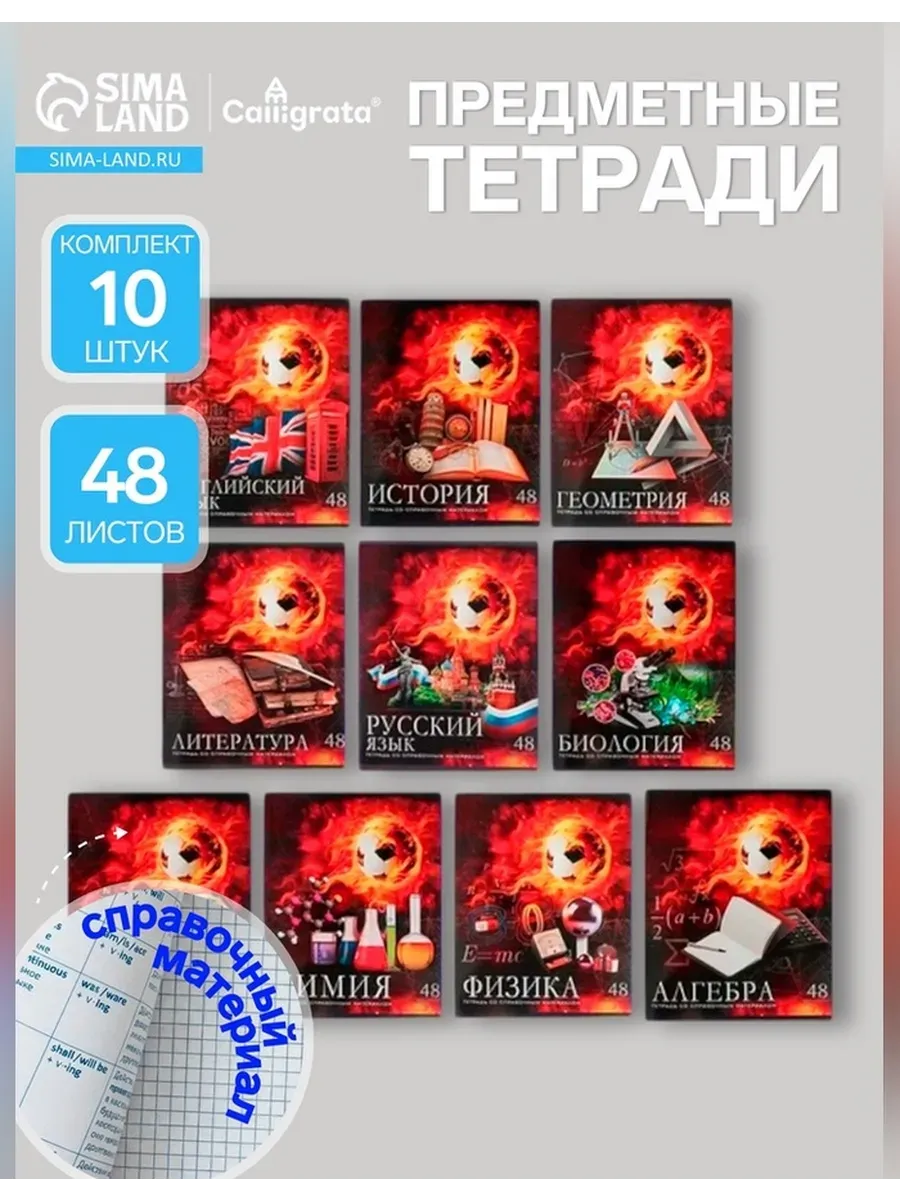 Набор тетрадей «Футбол» на 48 листов