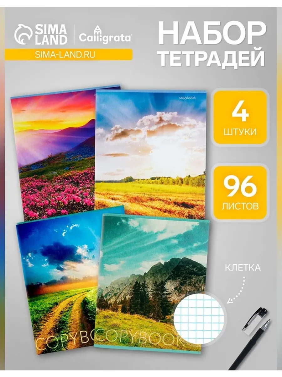 Яркий комплект тетрадей для учебы