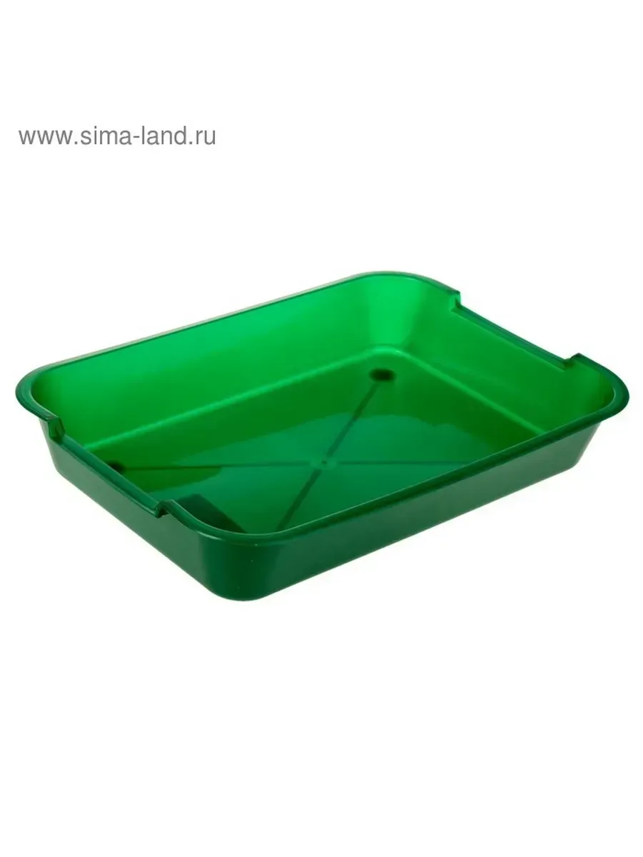 Сималенд / Комфортный туалет для кошек без сетки, зеленый