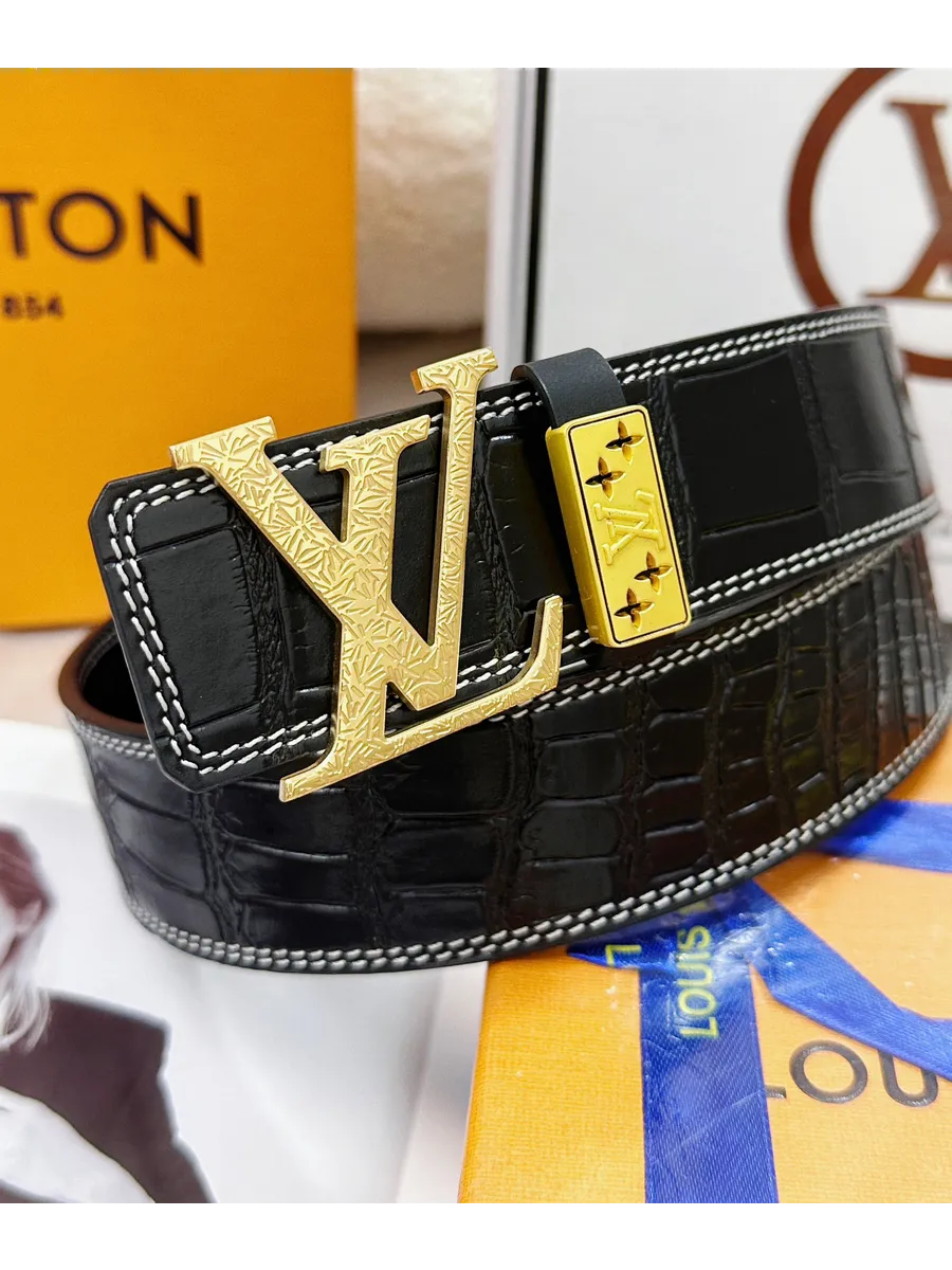 LV / Louis Vuitton Ремень кожаный на пояс,версаче