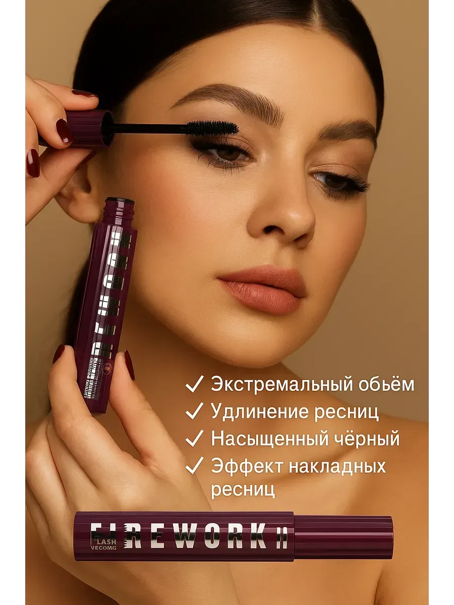 Беру!2 / Тушь черная, эффект накладных ресниц