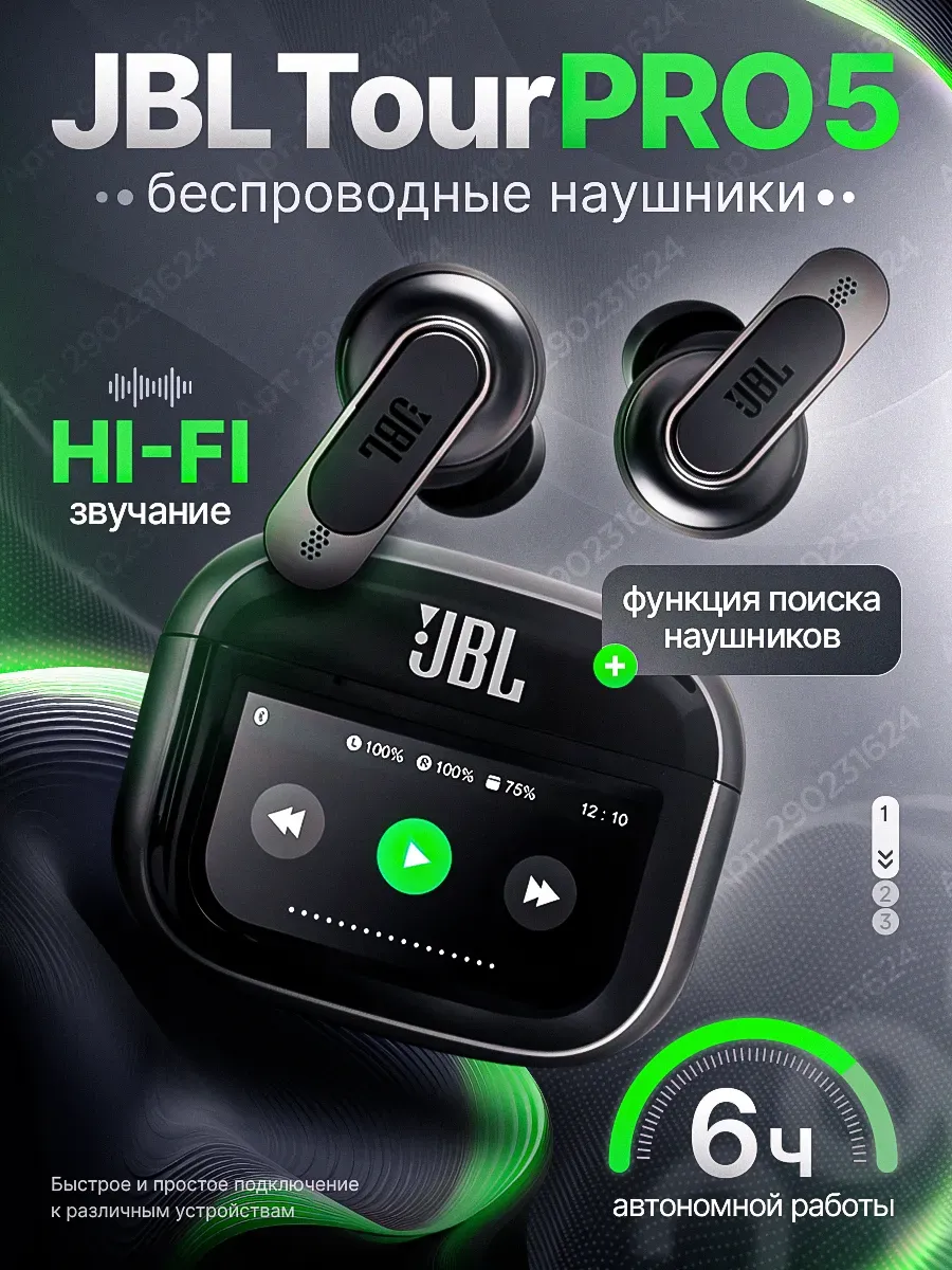 JBL / Наушники беспроводные с шумоподавлением и микрофоном