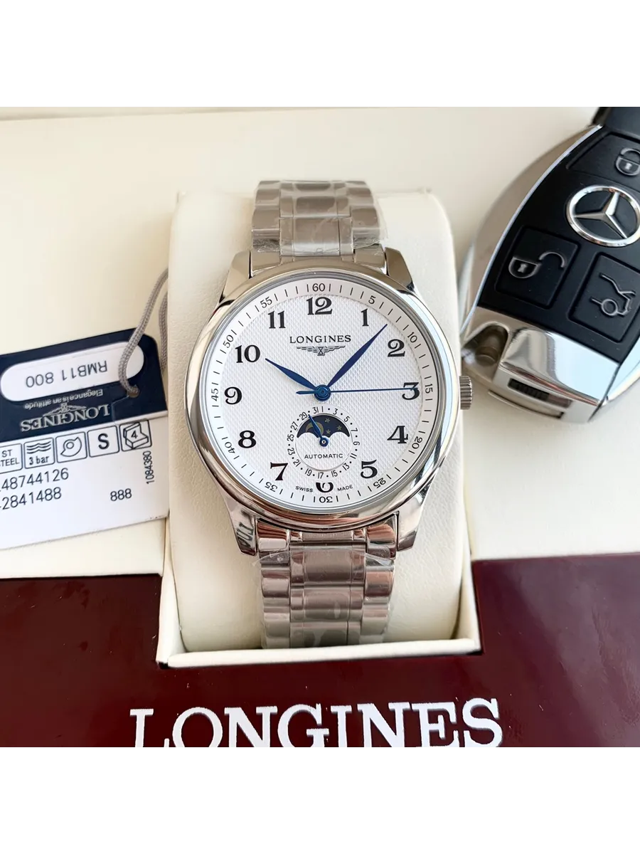 LONGINES / Наручные мужские часы 40*11mm,серебристо-белый