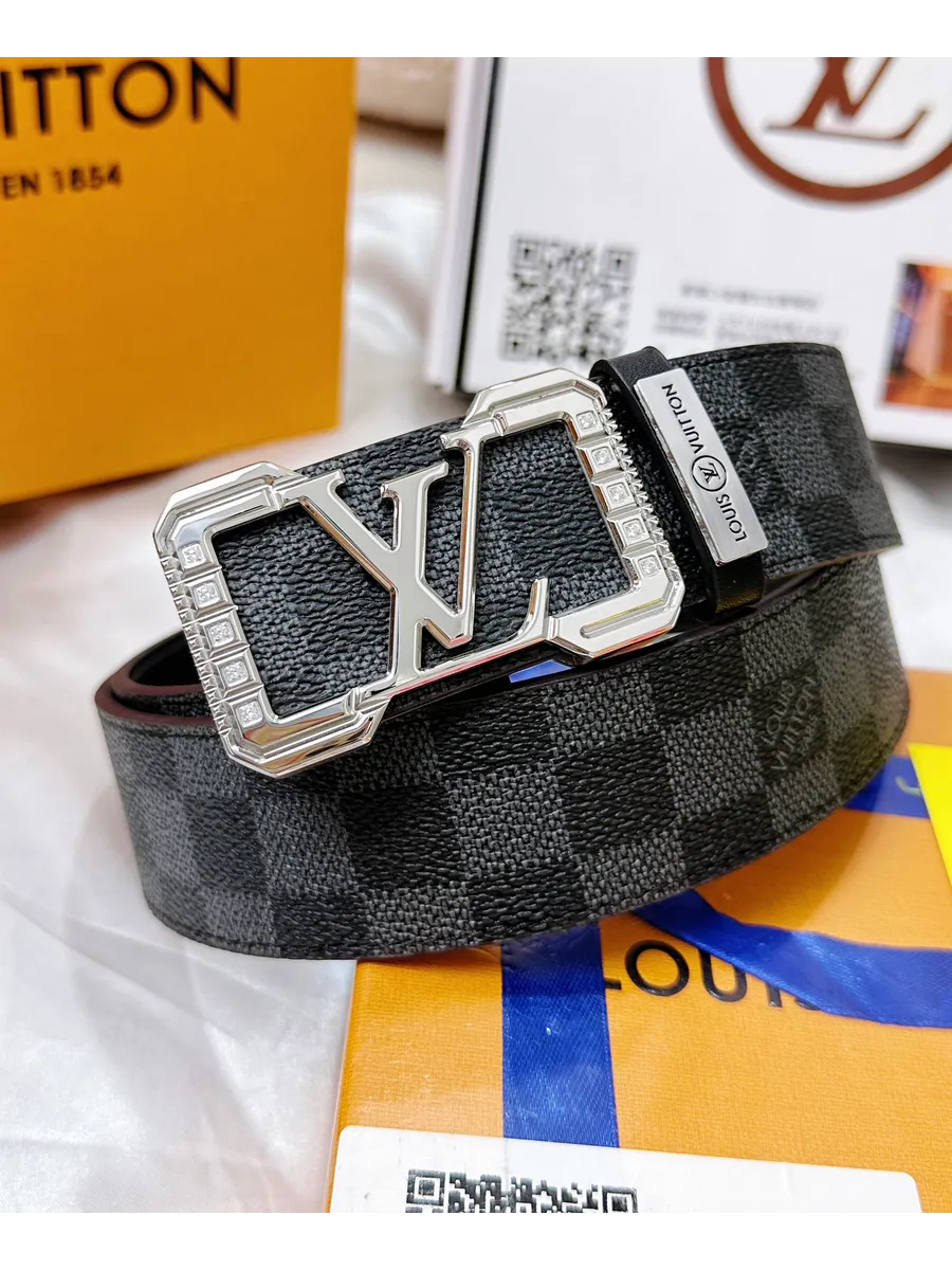 LV / Louis Vuitton Ремень кожаный на пояс,черный
