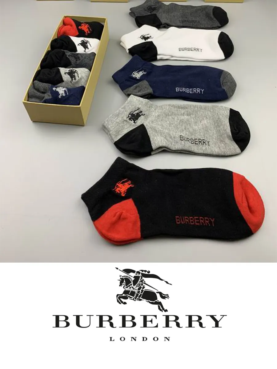 Носки набор носков с рисунком BURBERRY французский синий