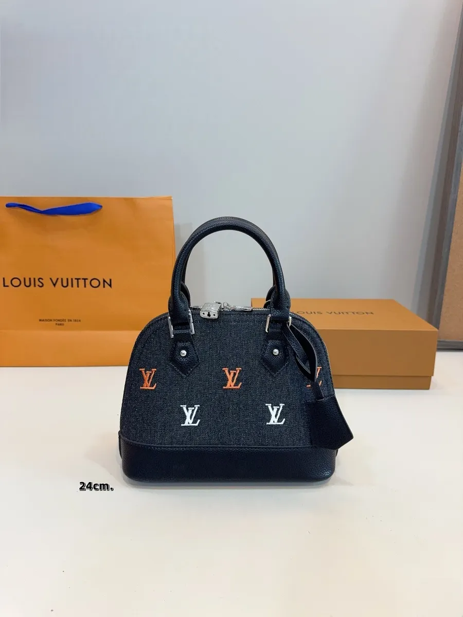 Стильная легкая LV большая сумка-small черный