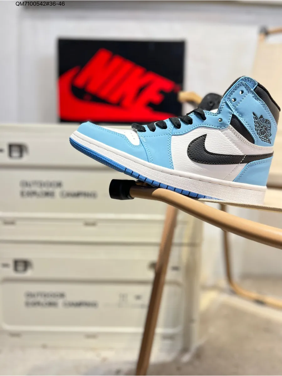 Nike / Air Jordan 1 Mid AJ1 Балетки,французский синий