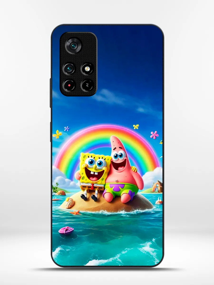 KRISTYSHOP / Чехол на Poco M4 Pro 5G губка боб