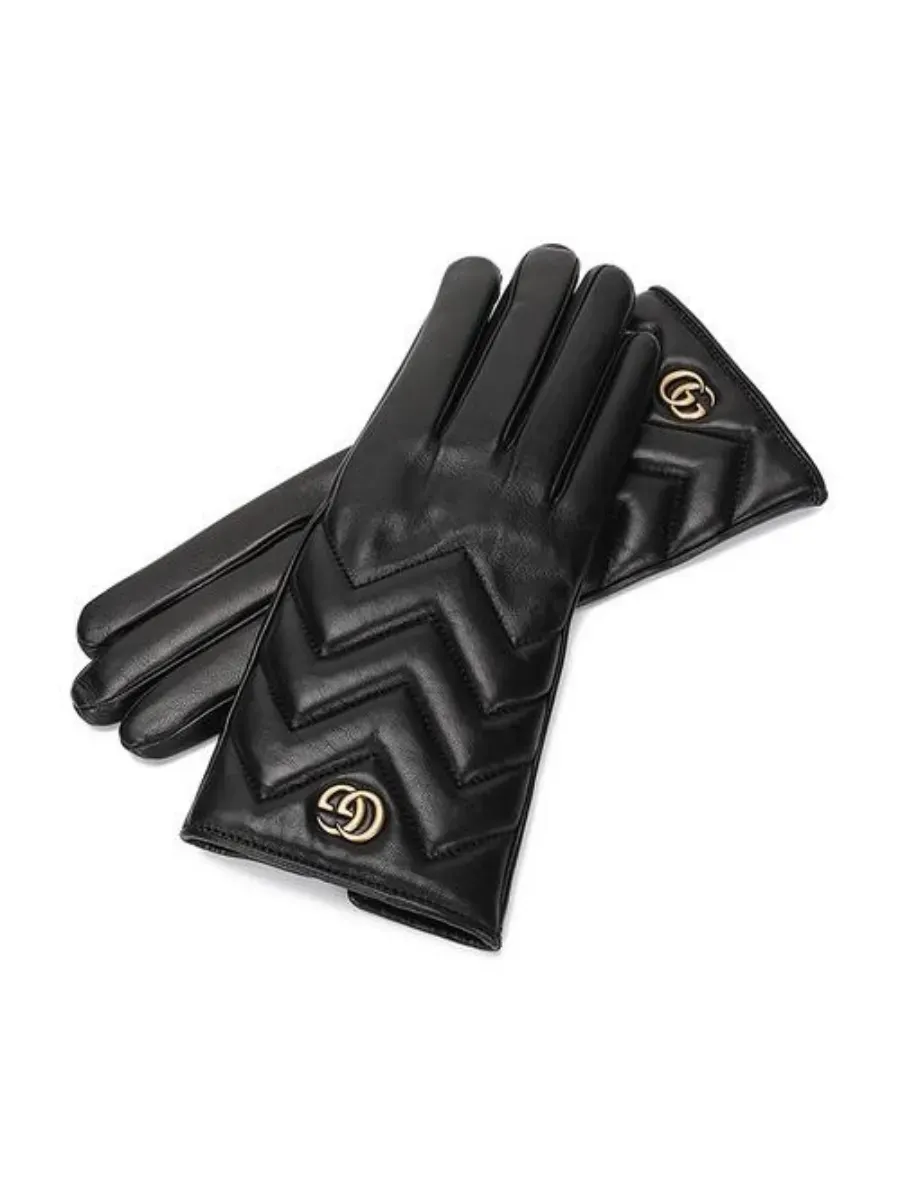 Gucci / зимние перчатки с логотипом