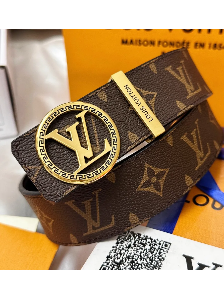 LV / Louis Vuitton Ремень кожаный на пояс,версаче