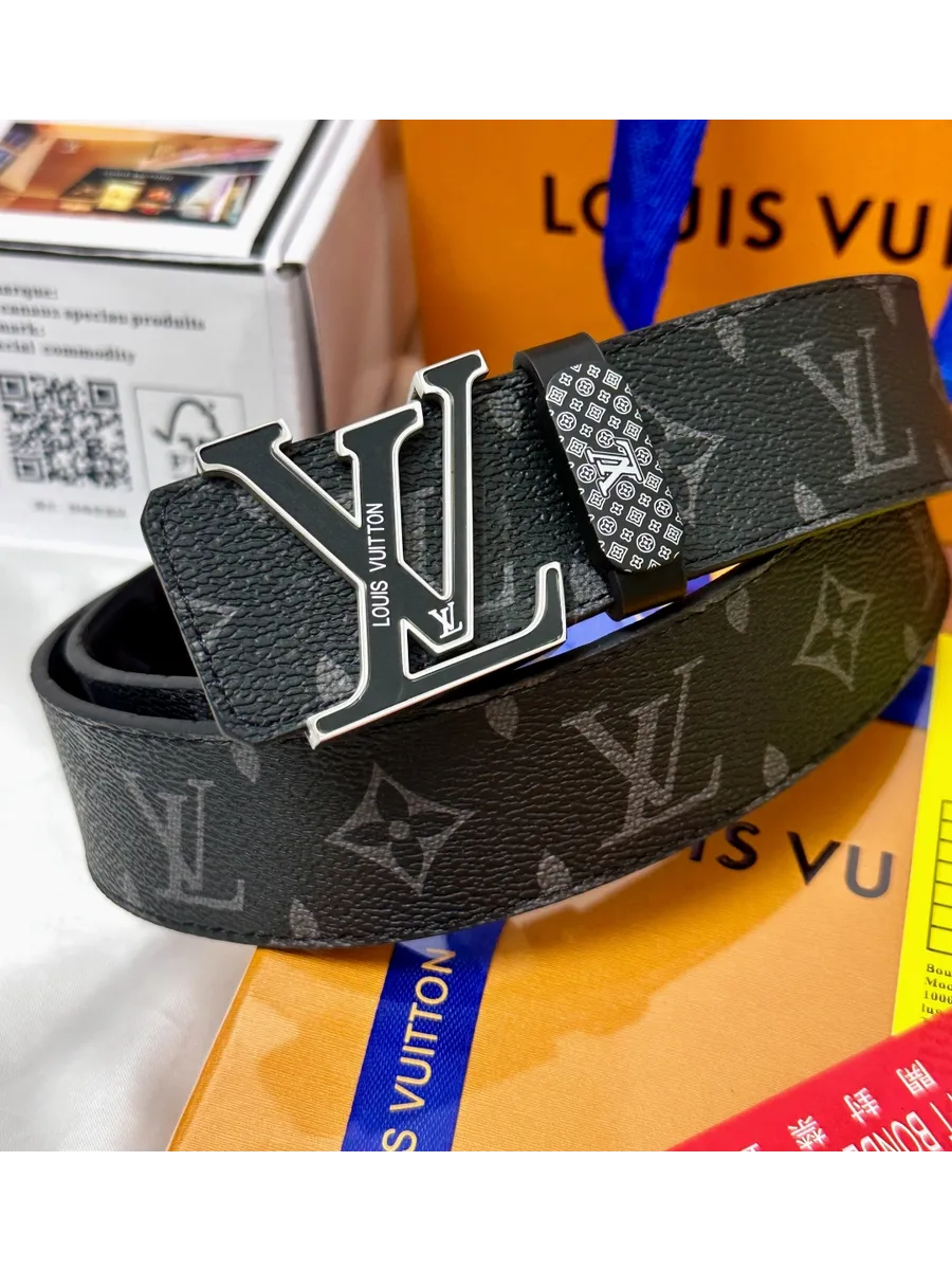LV / Louis Vuitton Ремень кожаный на пояс,черный