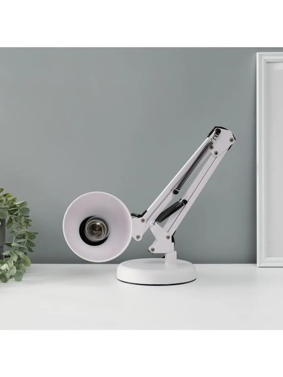 RISALUX / Лампа настольная 810 "Деко, белая" E27 40W